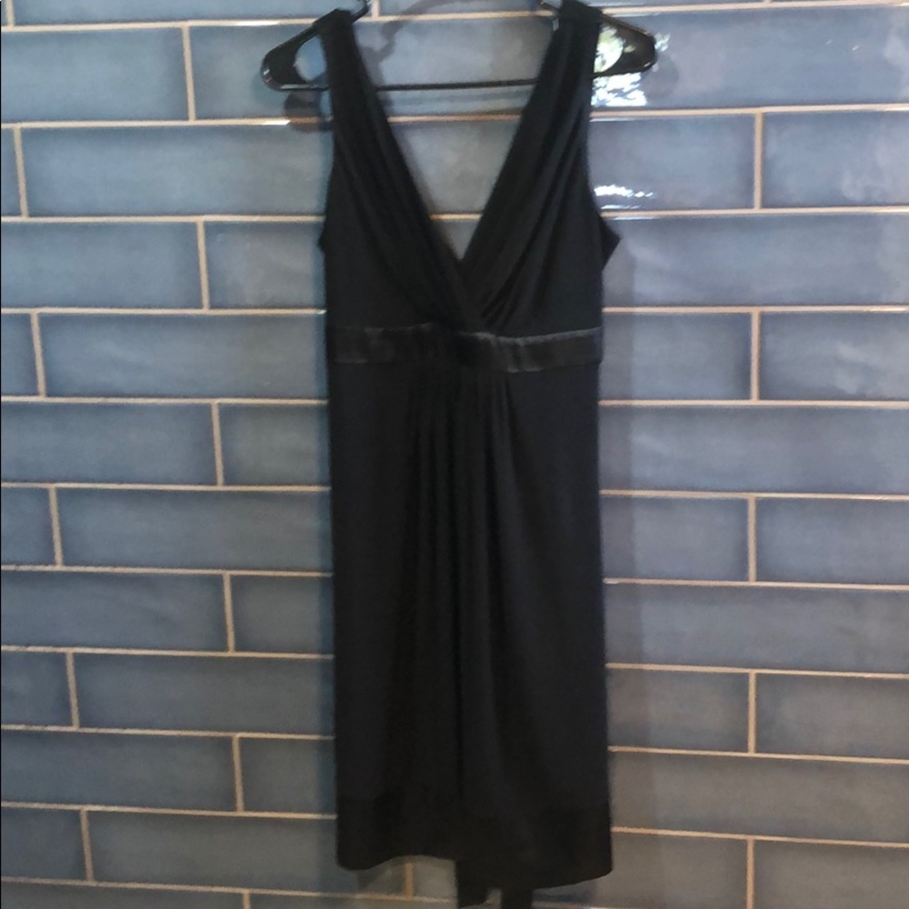 Black size 10 v-neck and back dress EUC